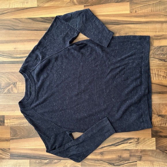 Art of Rhetoric Dark Blue Gray Long Sleeve Crewneck Men’s Sweater - Picture 6 of 6